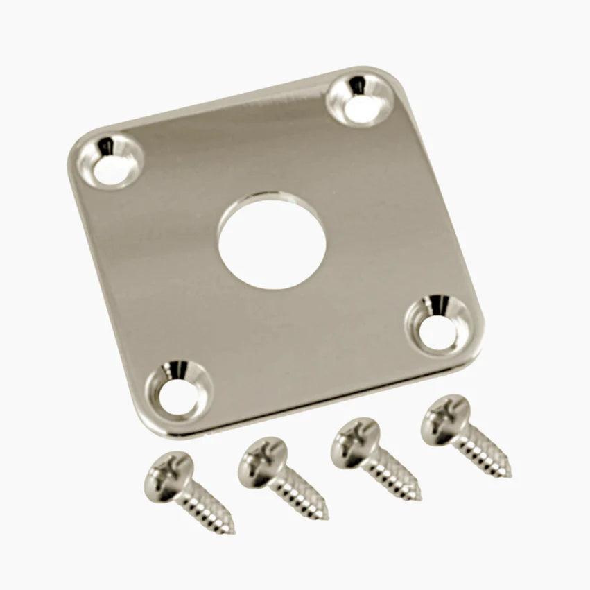 Gotoh Square Jackplate for Les Paul, Nickel