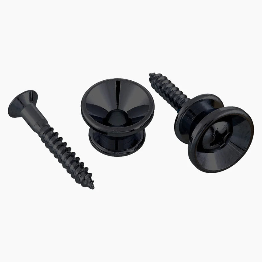 Gotoh Strap Buttons with Screws, Black