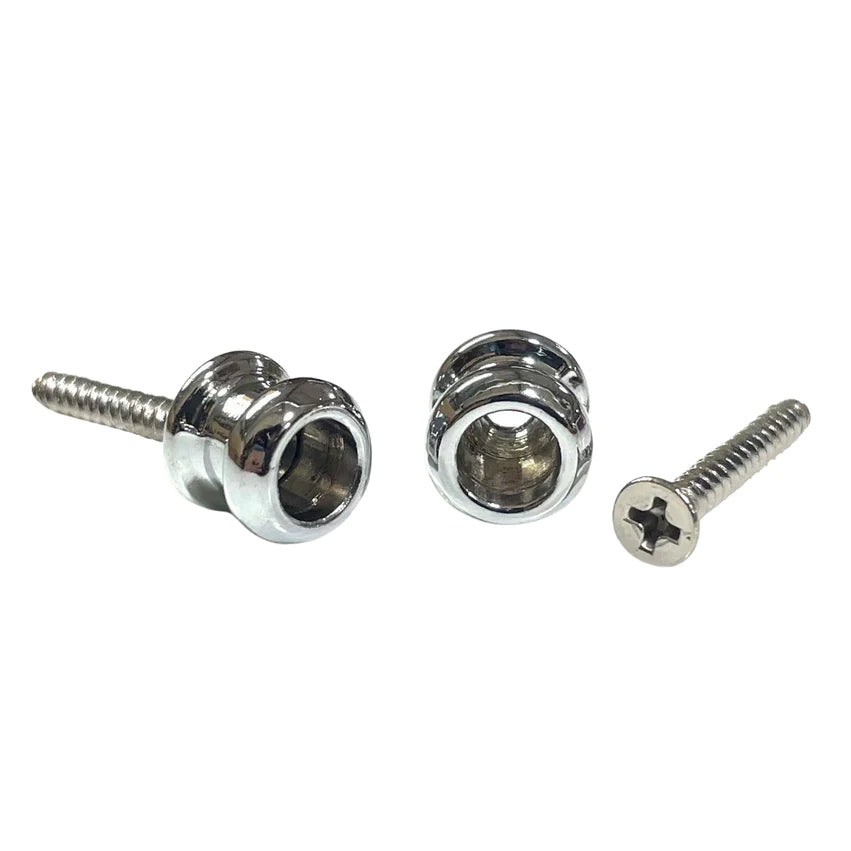 Economy Strap Buttons, Chrome