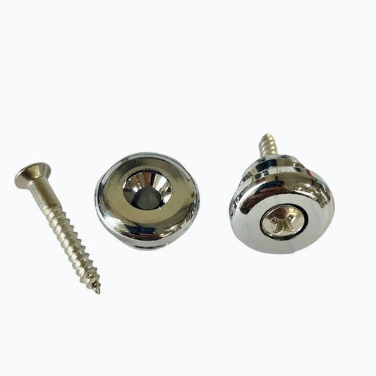 Allparts Oversized Strap Button, Chrome