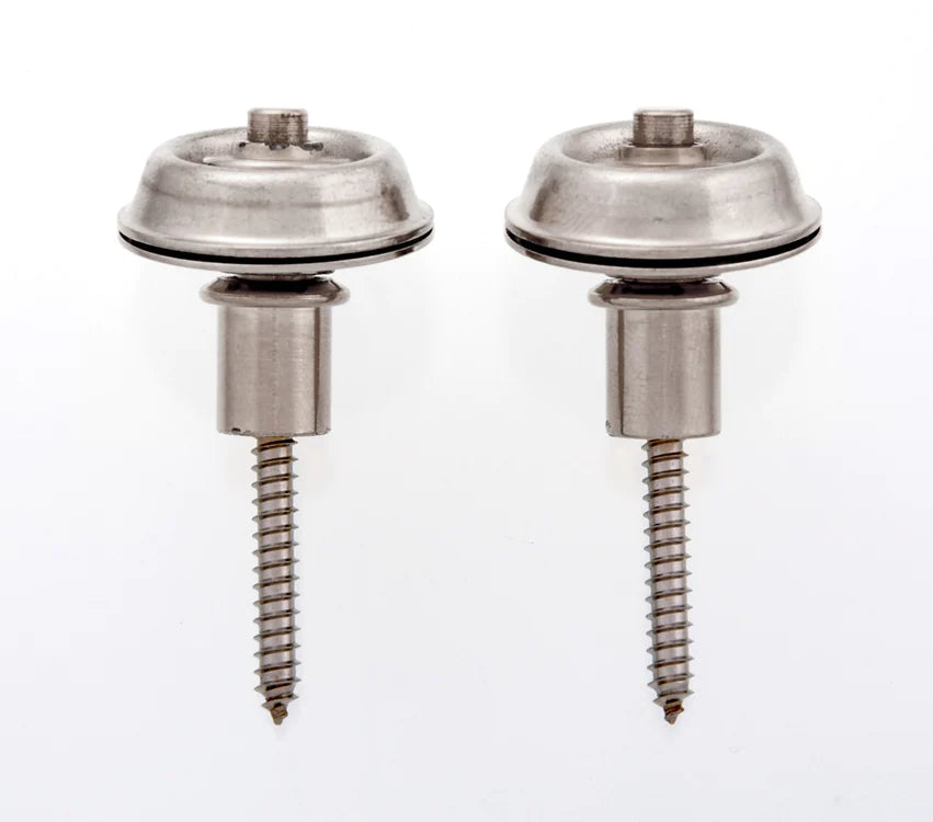 Dunlop Flush Mount Strap Lock Set, Nickel