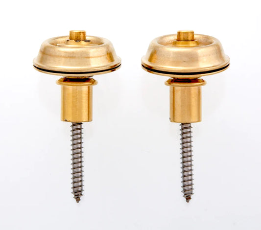 Dunlop Flush Mount Strap Lock Set, Gold