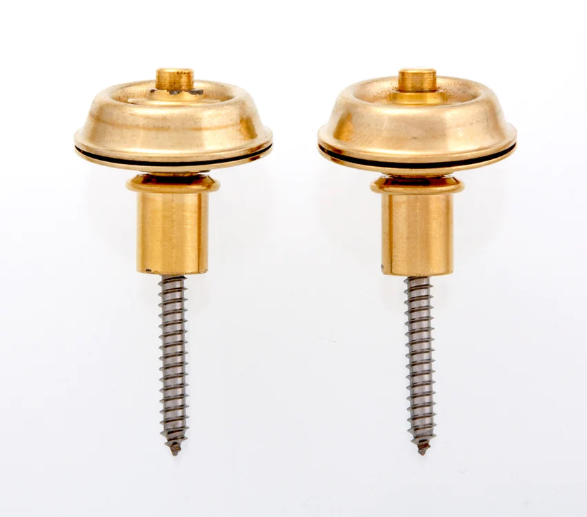 Dunlop Flush Mount Strap Lock Set, Gold