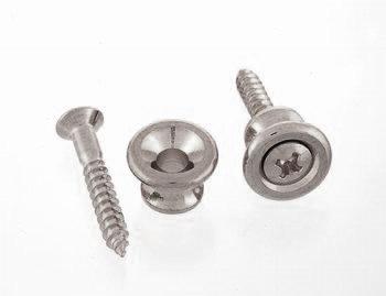 Gotoh Gibson Style Strap Buttons, Nickel