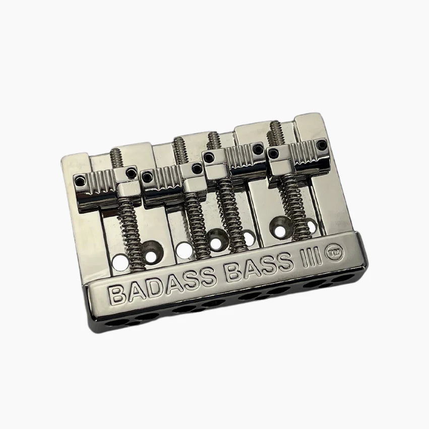 Allparts Leo Quan Badass III 4-String Bass Bridge, Nickel