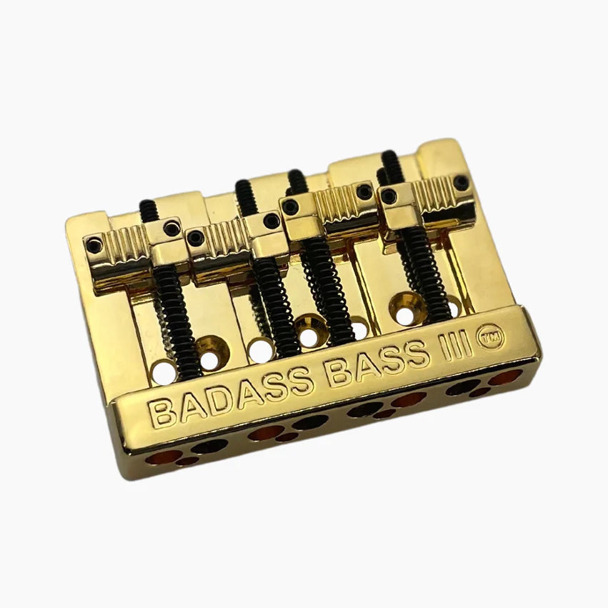Allparts Leo Quan Badass III 4-String Bass Bridge, Gold
