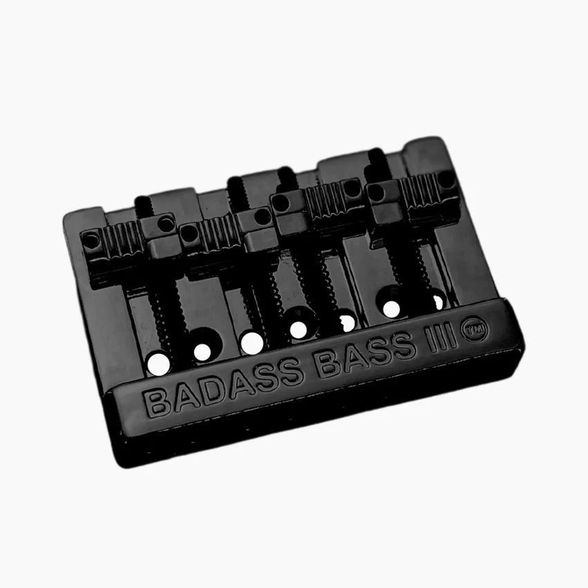 Allparts Leo Quan Badass III 4-String Bass Bridge, Black