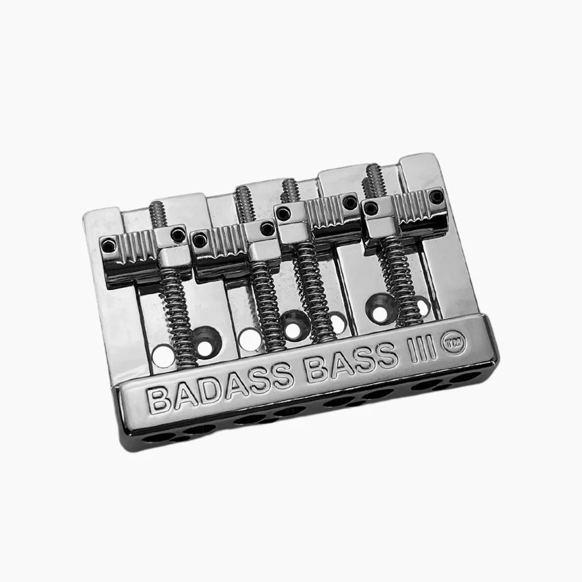Allparts Leo Quan Badass III 4-String Bass Bridge, Chrome