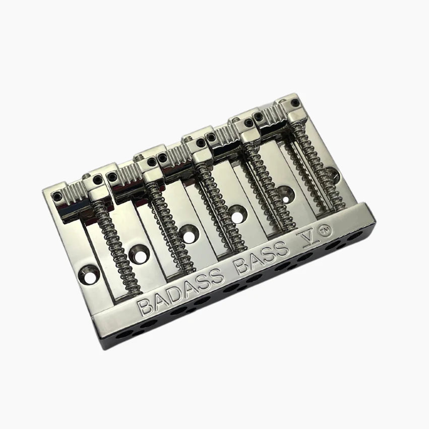 Allparts Leo Quan Badass V 5-String Bass Bridge, Nickel
