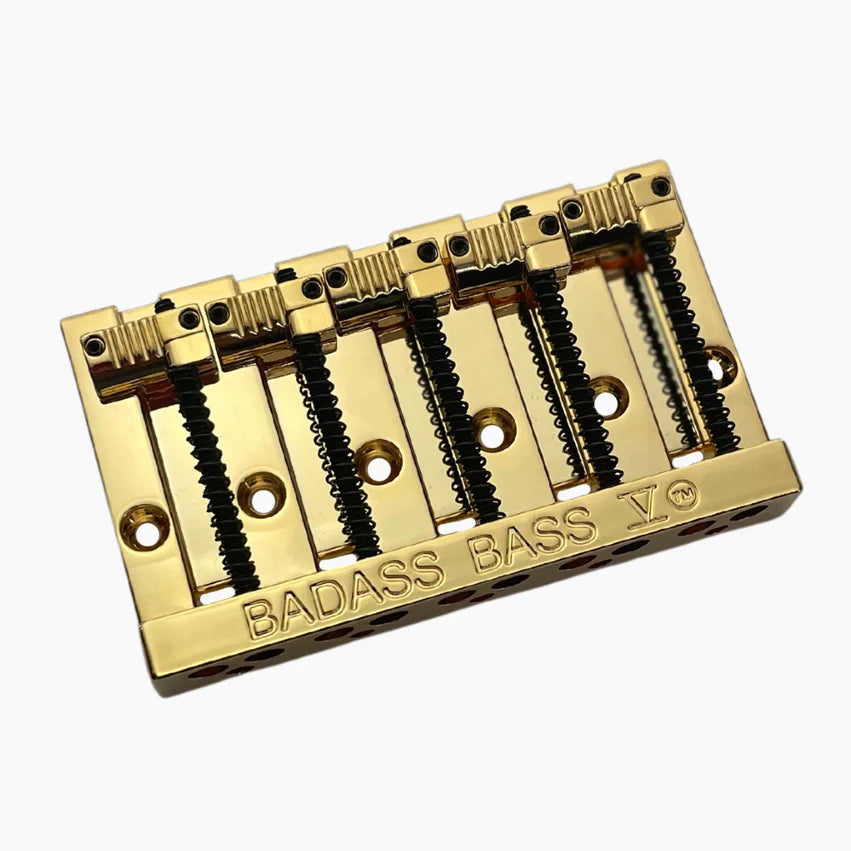 Allparts Leo Quan Badass V 5-String Bass Bridge, Gold