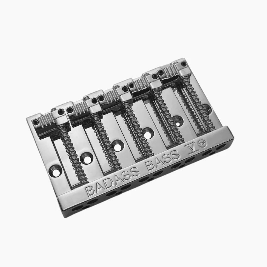 Allparts Leo Quan Badass V 5-String Bass Bridge, Chrome