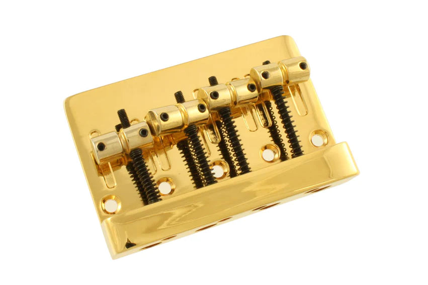 Allparts Economy Heavy-Duty Bass Bridge, Gold