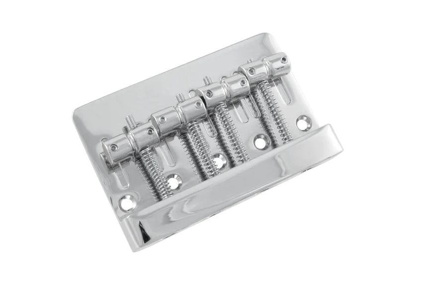 Allparts Economy Heavy-Duty Bass Bridge, Chrome