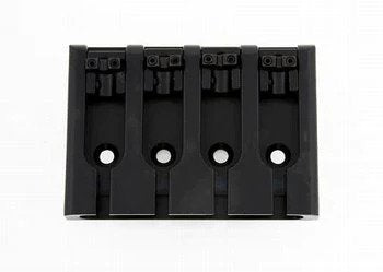 Allparts Adjustable 4 String Bass Bridge, Black