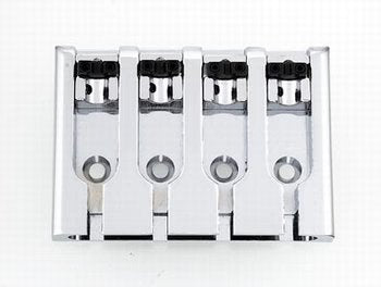 Allparts Adjustable 4 String Bass Bridge, Chrome