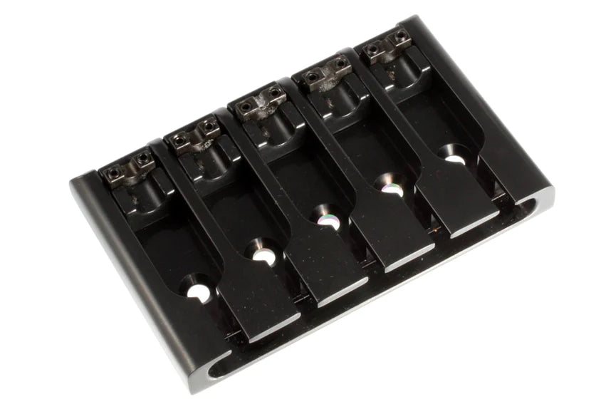 Allparts Adjustable 5-String Bass Bridge, Black