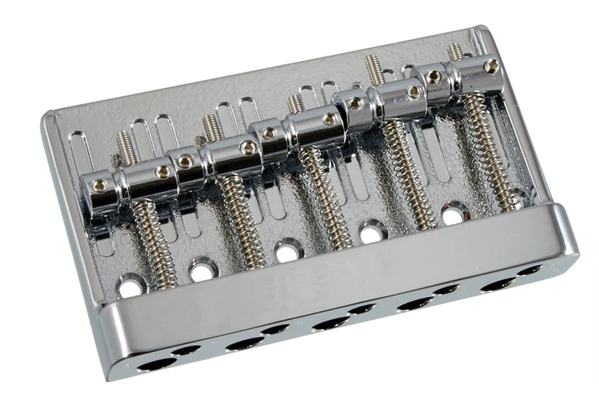 Allparts Economy Heavy-Duty 5-string Bass Bridge, Chrome