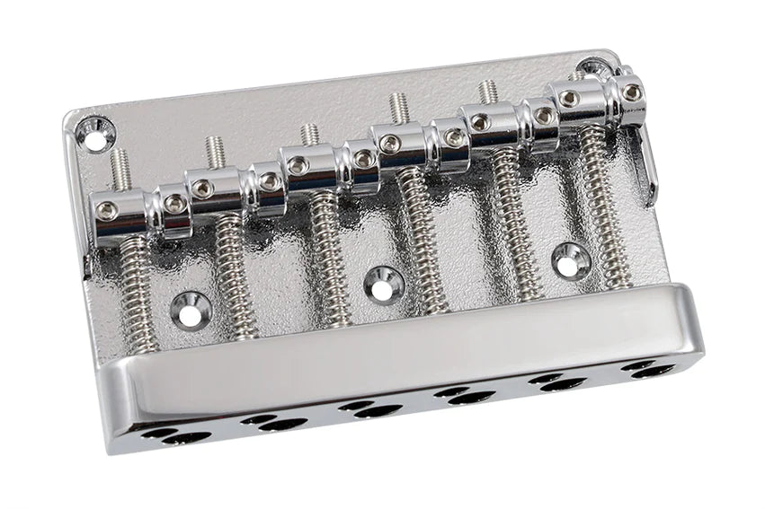 Allparts Economy 6-String Bass Bridge, Chrome