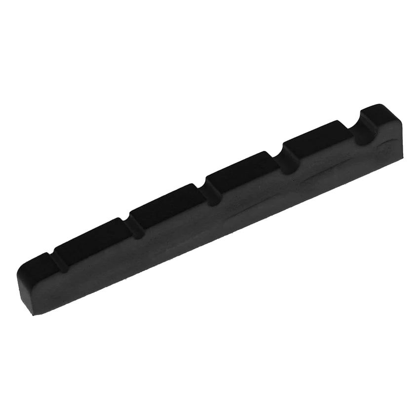 Allparts Black Plastic Slotted Nuts for 5 string Bass