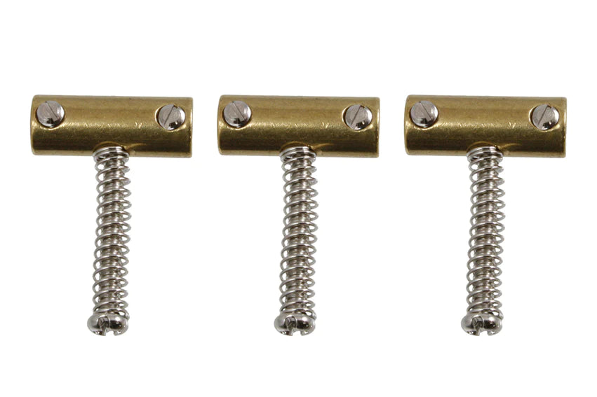 Allparts Telecaster Brass Bridge Saddles