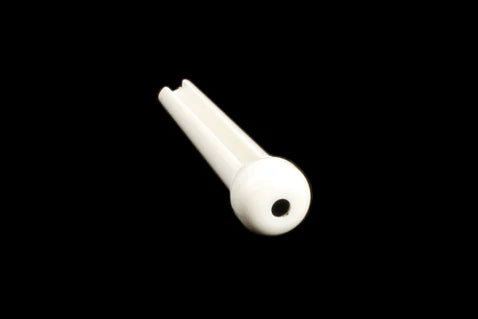 Allparts Bridge Pins with Dot. White