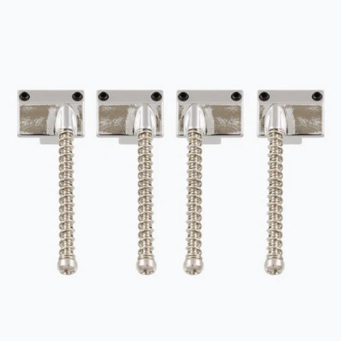 Allparts Saddles for Badass Bass Bridge, Nickel