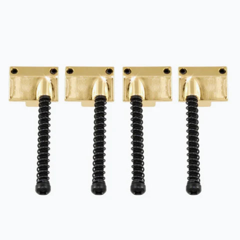 Allparts Saddles for Badass Bass Bridge, Gold