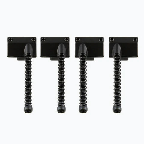 Allparts Saddles for Badass Bass Bridge, Black
