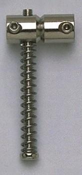 Bass bridge barrel saddles w/springs/screws (set of 4), solid Titanium 2-1/4" string spacing -  Gotoh