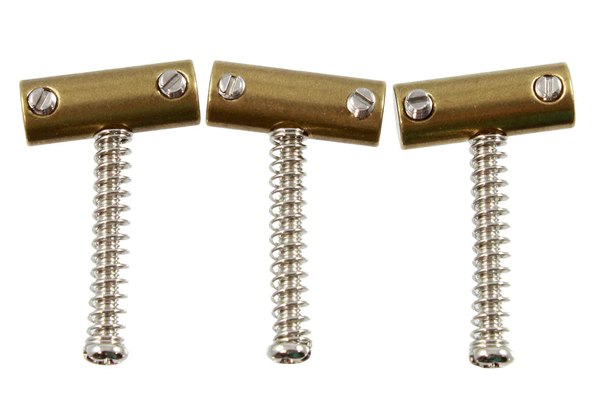 Allparts Tilted Brass Saddles for Tele