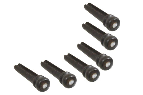Allparts Oversized Wood Bridge Pins, Rosewood