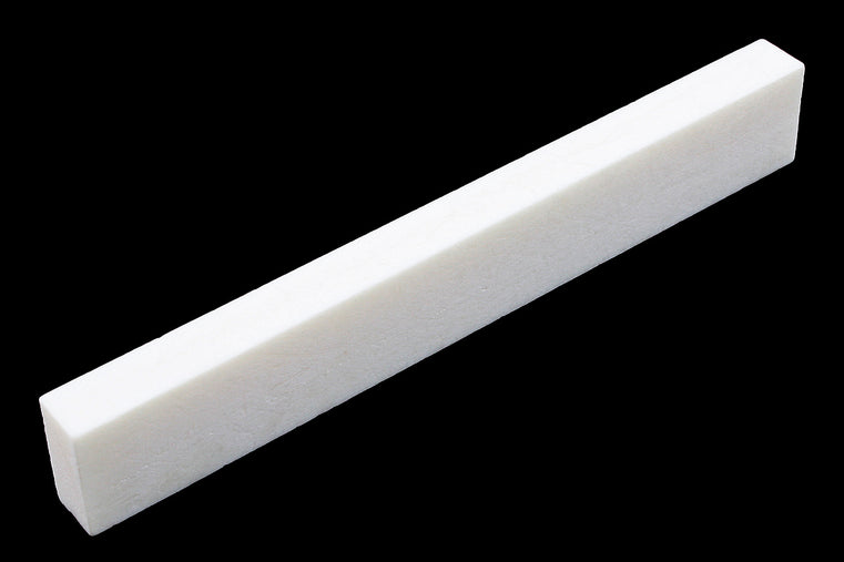 Allparts Bridge Saddle for Acoustic Guitar, Bone, Double Thickness, 82.5 x 6.35 x 11mm