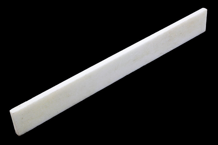 Allparts Bridge Saddle for Acoustic Guitar, Bone, Extra Long, 101.6mm x 2.4mm x 11.9mm