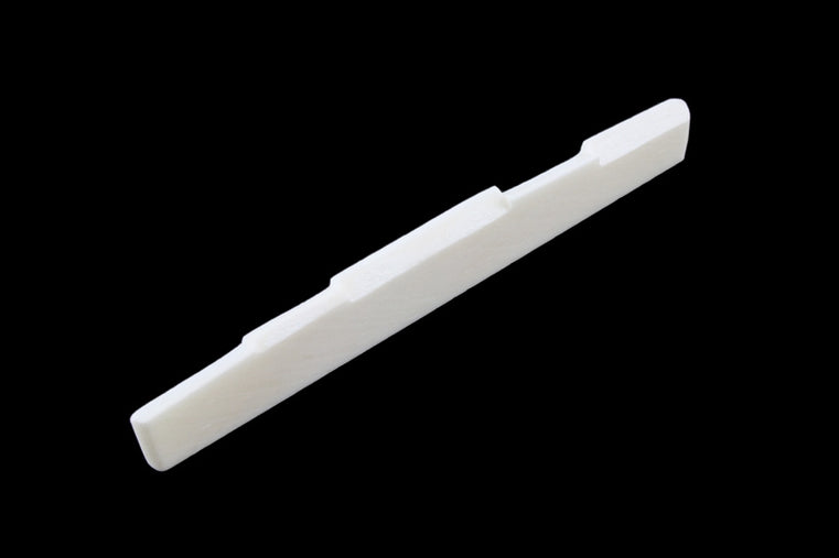 Allparts Bridge Saddle for Acoustic Guitar, Bone, Fully Compensated, 71.43 x 3.2 x 9.5mm