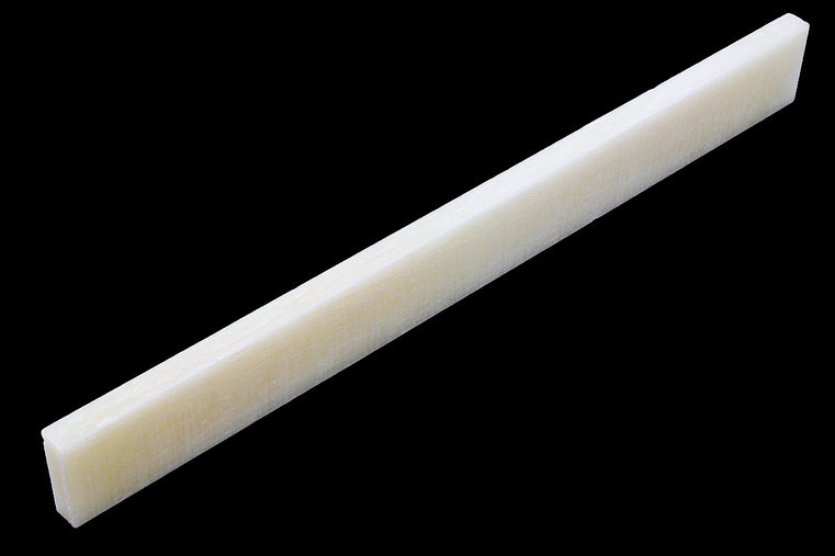 Allparts Bridge Saddle for Guitar, Bone, Unbleached  Vintage, 104.5mm x 3.175mm x 9.5mm
