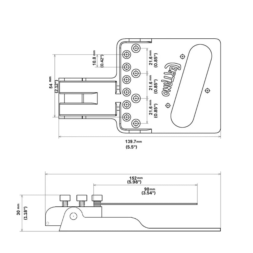 Allparts Certano T-Bender™ B&G Bender Bridge for Tele®