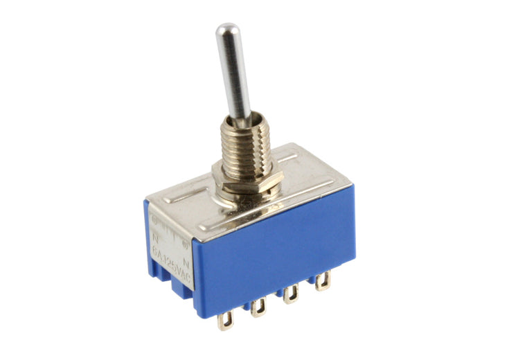 Allparts 4-Pole Mini Switch, On-On, 4PDT, 12 terminals