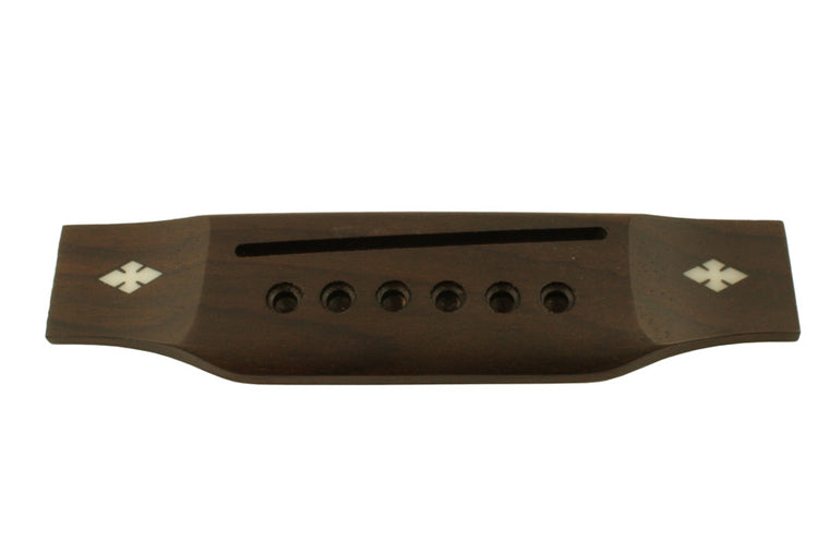 Allparts Acoustic Guitar Bridge with Snowflake Inlay