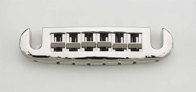 Allparts ATB Wraparound Stud Mount Adjustable Bridge, Aluminium