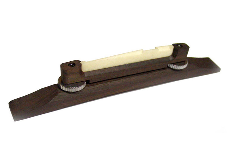 Allparts Foley Bone Top Bridge/Base for Archtop, Rosewood