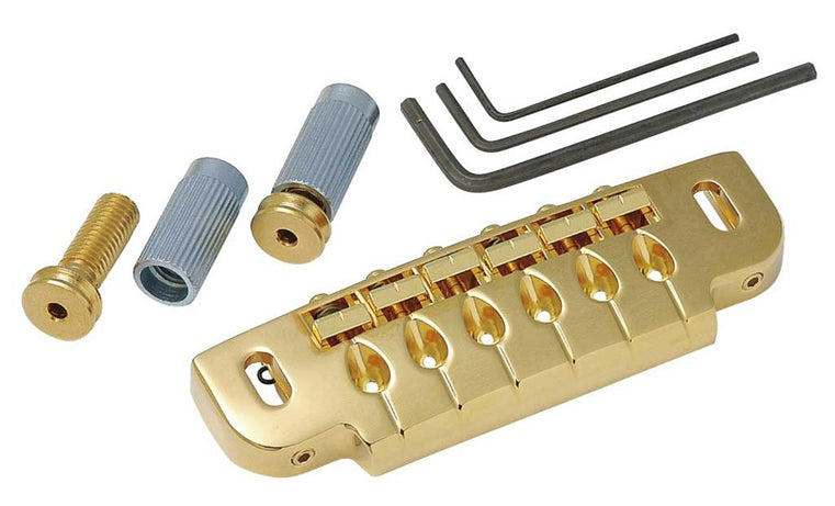 Gotoh GB510UB Stud Mount Adjustable Bridge/Wrap Around Tailpiece