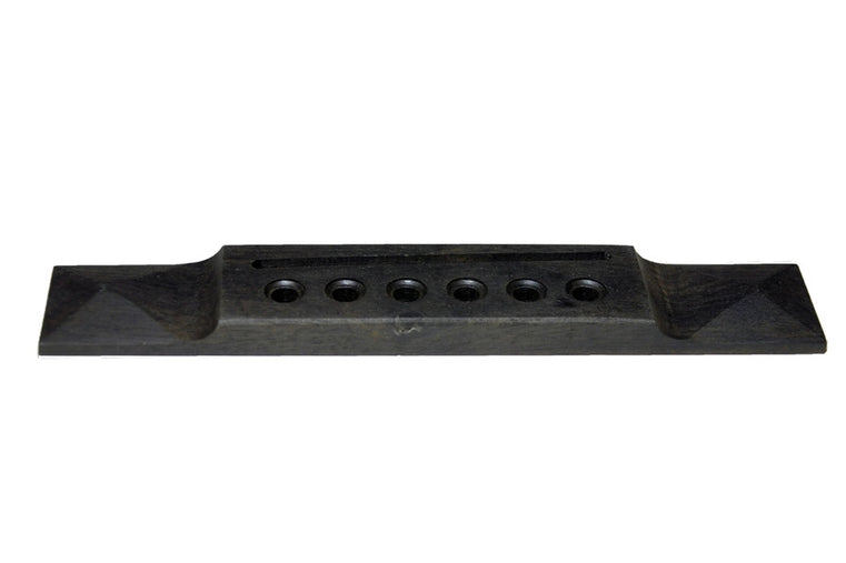 Allparts Acoustic Pyramid Bridge, Ebony, No Finish