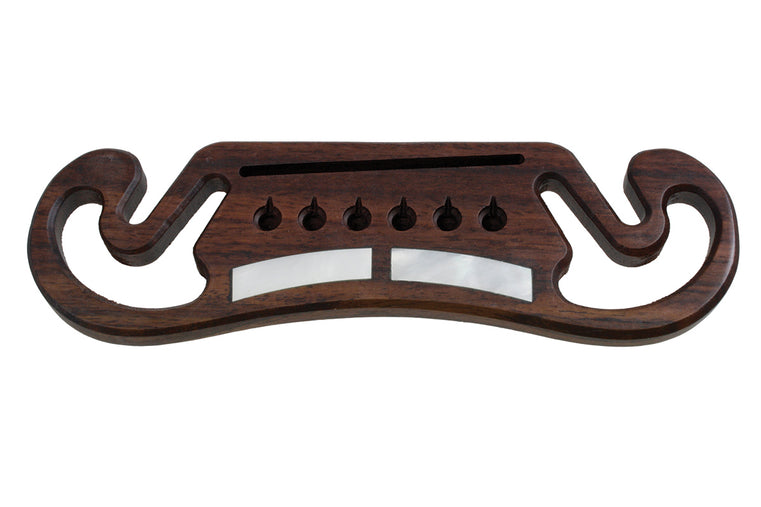 Allparts Moustache Style Acoustic Guitar Bridge, Rosewood