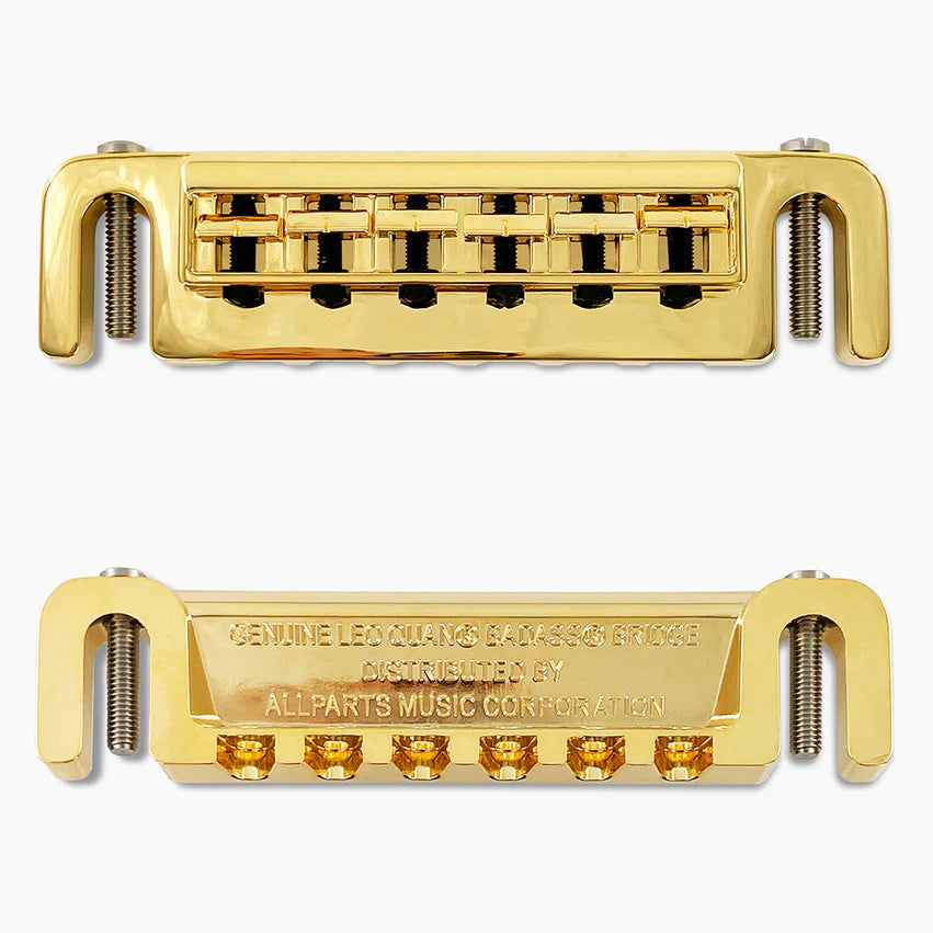 Allparts Leo Quan Badass Wraparound Guitar Bridge, Gold