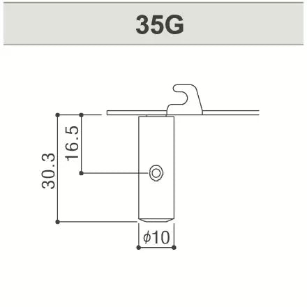 GOTOH 35G420 Post Dimensions