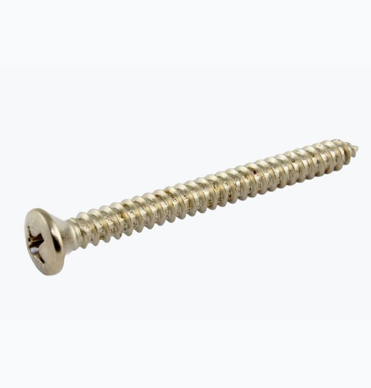 Allparts Neck plate screws Phillips head   #8 x 1-3/4 inch (44.5m)