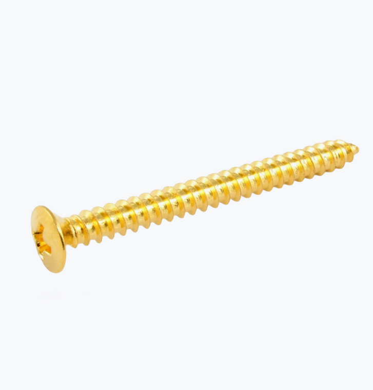 Allparts Neck plate screws Phillips head   #8 x 1-3/4 inch (44.5m)