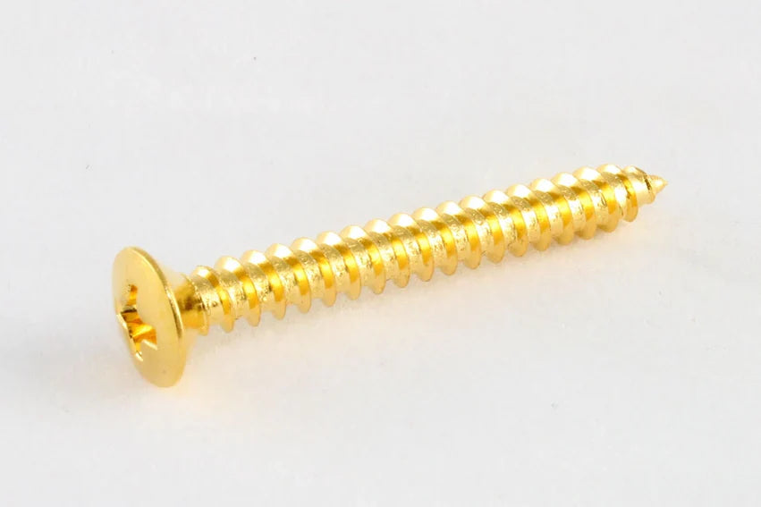 Allparts Neck plate screws, Phillips head, #8 x 1-3/8 inch short
