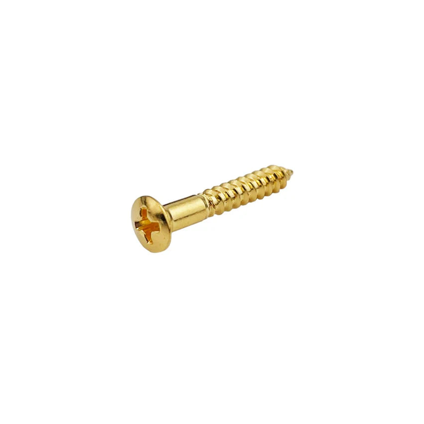 Allparts Bridge Mounting Screws for Guitar/Bass, Phillips Oval Head, #5 x 1 Long