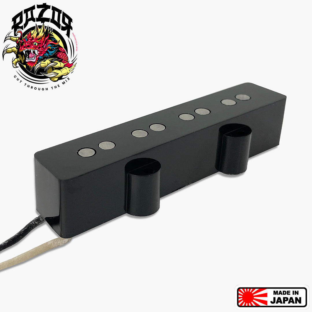 Razor® Buraddo mun Blood Moon Bridge Pickup for Jazz Bass® - Black